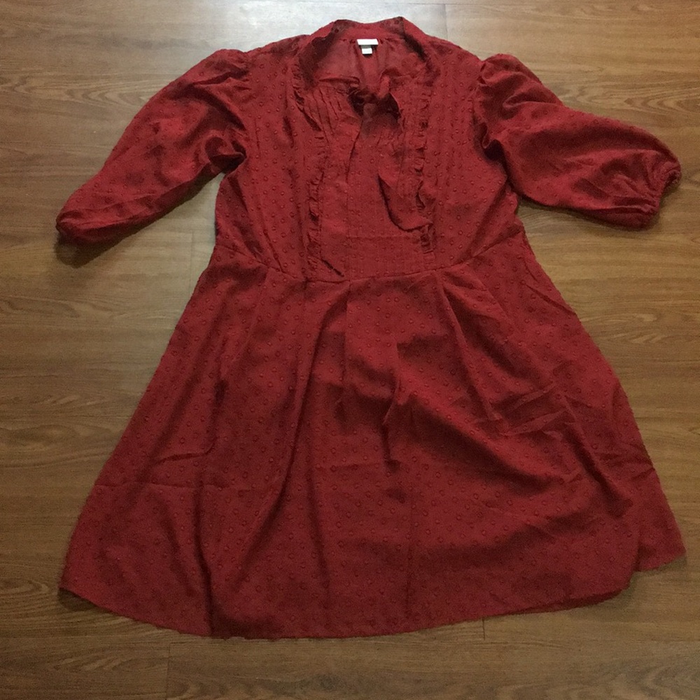 Tie neck dress